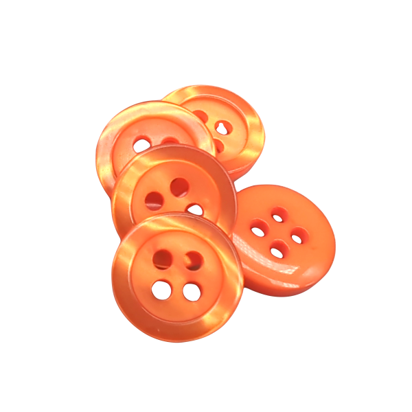 Botão laranja básico - 5 tamanhos