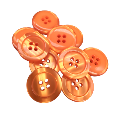 Weißer Knopf 12 mm - 4 aguj.