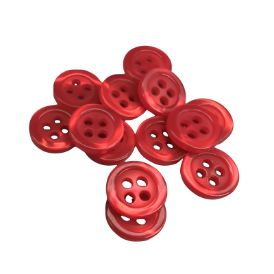 Bouton blanc 12 mm - 4 aguj.