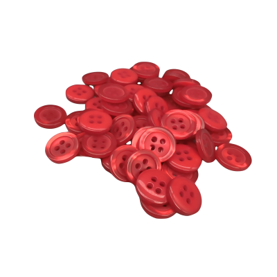 Weißer Knopf 12 mm - 4 aguj.