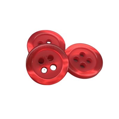 Pulsante bianco 12 mm - 4 aguj.