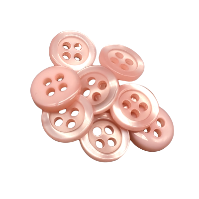 Bouton blanc 12 mm - 4 aguj.