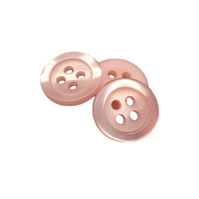 Weißer Knopf 12 mm - 4 aguj.