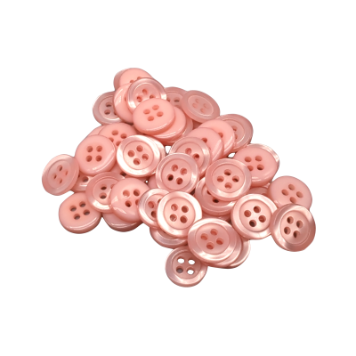 Weißer Knopf 12 mm - 4 aguj.