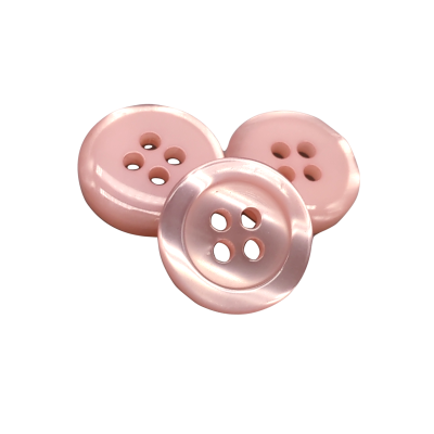 Weißer Knopf 12 mm - 4 aguj.