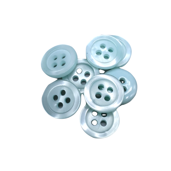 Basic Light Blue Button - 5 sizes