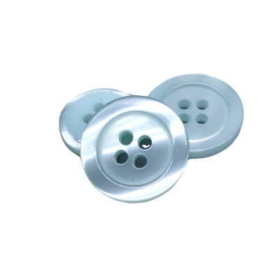 White button 12 mm - 4 aguj.