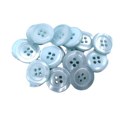 White button 12 mm - 4 aguj.