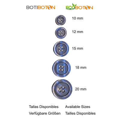 Bouton blanc 12 mm - 4 aguj.