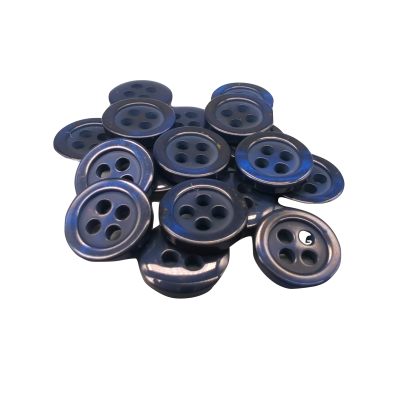 Weißer Knopf 12 mm - 4 aguj.