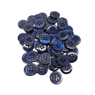 Weißer Knopf 12 mm - 4 aguj.