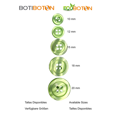 White button 12 mm - 4 aguj.