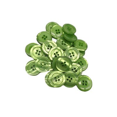 White button 12 mm - 4 aguj.