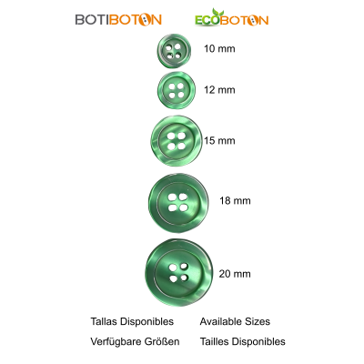 White button 12 mm - 4 aguj.