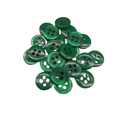 White button 12 mm - 4 aguj.