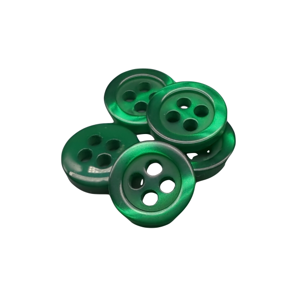 Dark Green Basic Button - 5 sizes