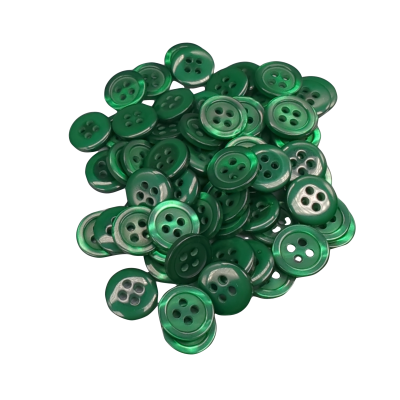 Botón Básico Verde Oscuro - 5 medidas