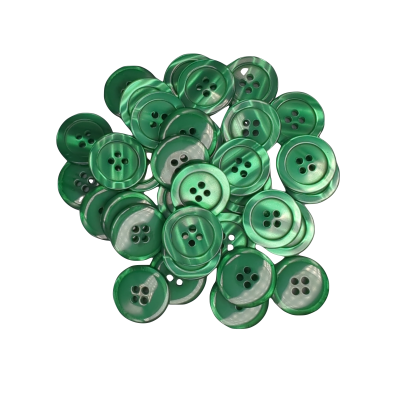 Pulsante bianco 12 mm - 4 aguj.