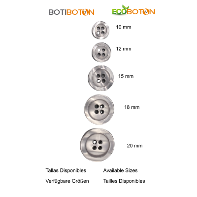 Bouton blanc 12 mm - 4 aguj.