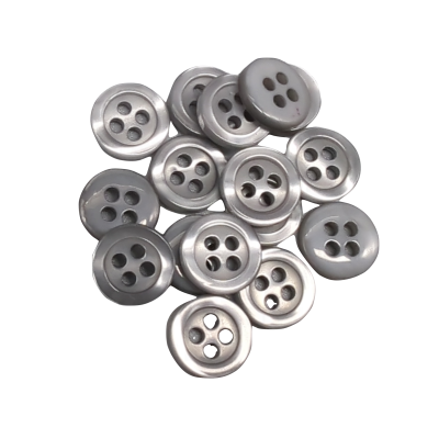 Pulsante bianco 12 mm - 4 aguj.