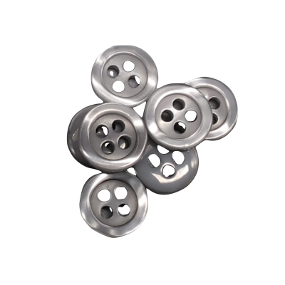 Pulsante bianco 12 mm - 4 aguj.