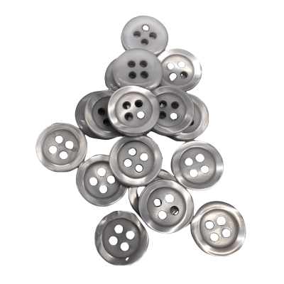 White button 12 mm - 4 aguj.