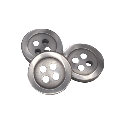 White button 12 mm - 4 aguj.