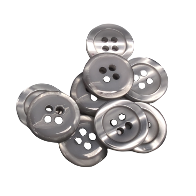 White button 12 mm - 4 aguj.