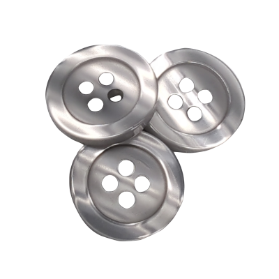 Pulsante bianco 12 mm - 4 aguj.