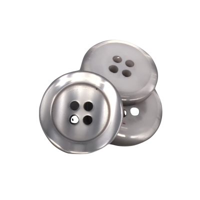 White button 12 mm - 4 aguj.