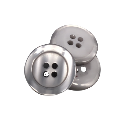 Bouton blanc 12 mm - 4 aguj.