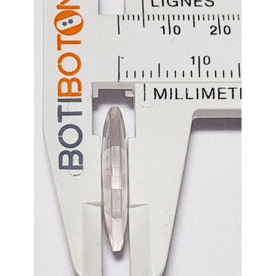 Pulsante trasparente, due fori