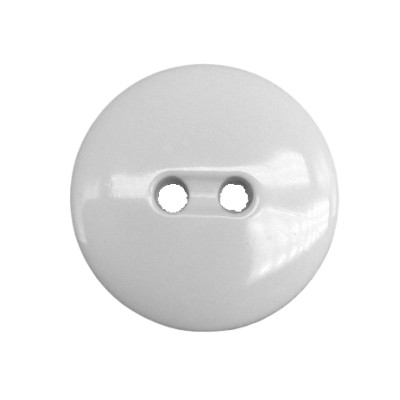 White buttons, two holes