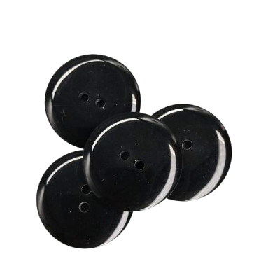 White buttons, two holes