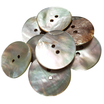 Boutons nacar (akoya) - coquille naturelle