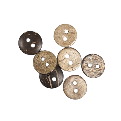 Boutons en noix de coco naturelle - M425047 Boutons en noix de coco naturelle - M425047