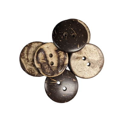 Boutons en noix de coco naturelle - M425047 Boutons en noix de coco naturelle - M425047