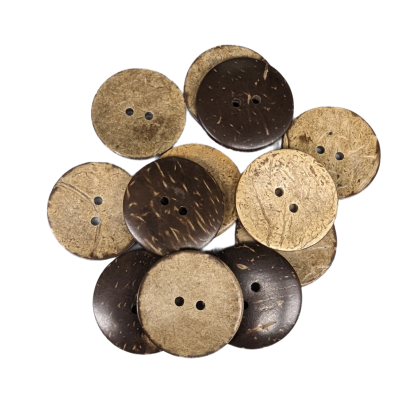 Boutons en noix de coco naturelle - M425047 Boutons en noix de coco naturelle - M425047