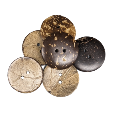 Boutons en noix de coco naturelle - M425047 Boutons en noix de coco naturelle - M425047