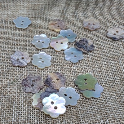 Mother of Pearl Buttons (Akoya) - Natural Shell