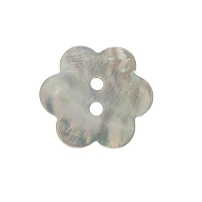 Botones de Nacar (Akoya) - Concha Natural - Forma de Flor