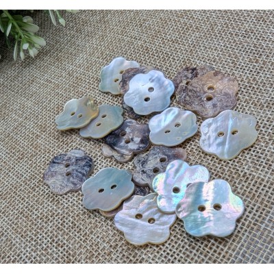 Mother of Pearl Buttons (Akoya) - Natural Shell Mother of Pearl Buttons (Akoya) - Natural Shell